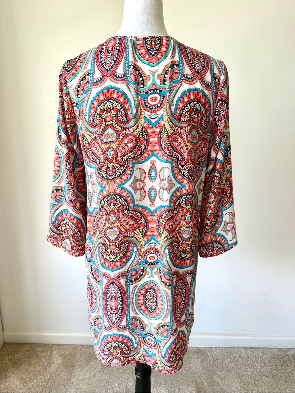 SHOW ME YOUR MUMU Lulu Paisley Tunic Cover Up Mini Dress—SZ. Small - Picture 6 of 14